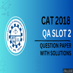 CAT 2018 Question Paper with Answer Key PDF for QA Nov 25 Slot 2 ZPYP